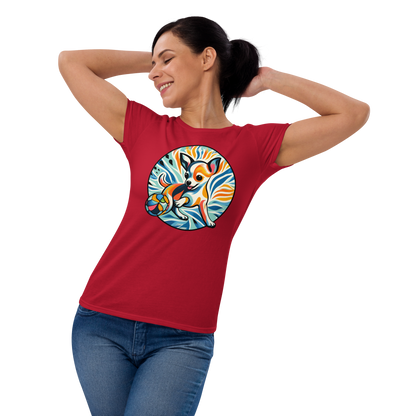 Chihuahuas Playful Dance - Womens Fashion Fit Tee