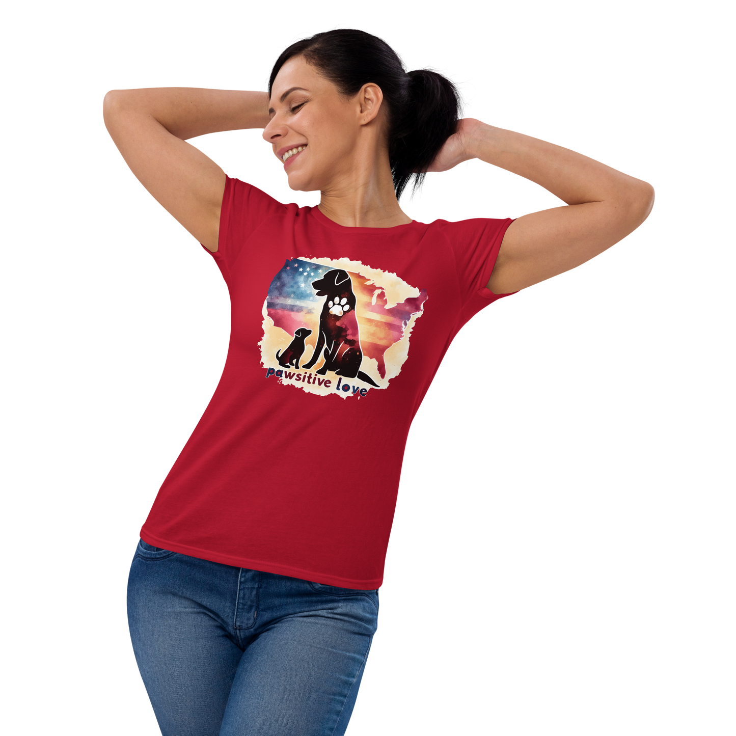 Paws Across the Nation - Womens Fashion Fit Tee