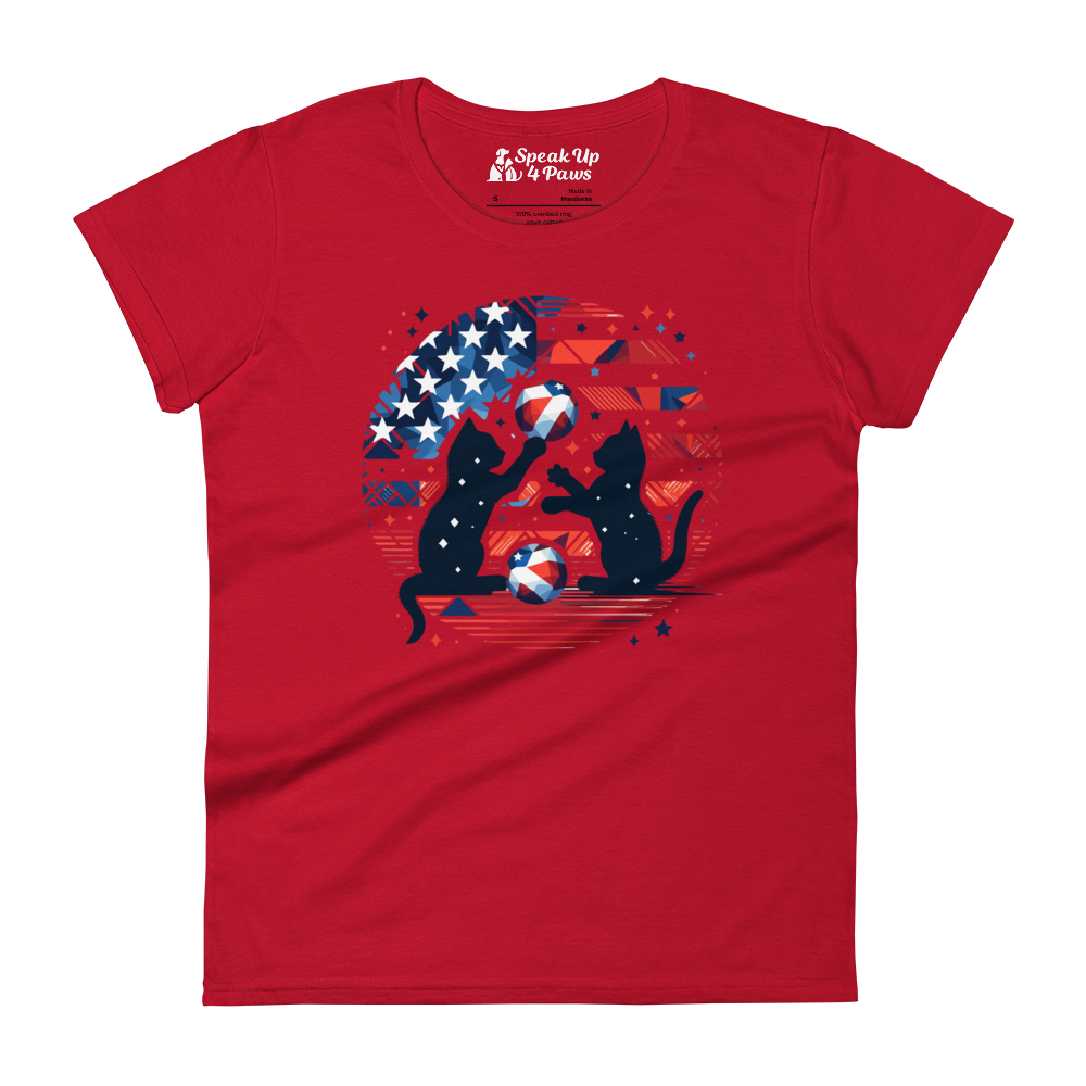 Patriotic Playtime - Womens Fashion Fit Tee