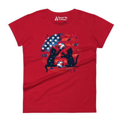 Patriotic Playtime - Womens Fashion Fit Tee