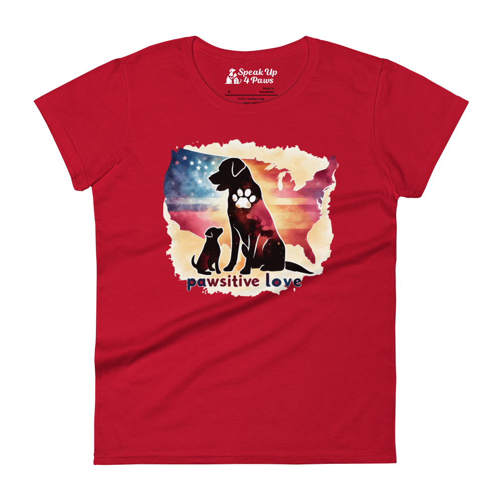 Paws Across the Nation - Womens Fashion Fit Tee