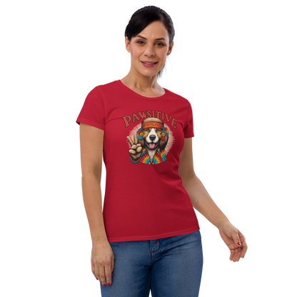 Groovy Canine Vibes - Pawsitive Peace - Womens Fashion Fit