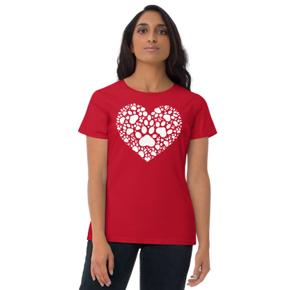 Paws of Compassion - Heart - Womens Fashion Fit