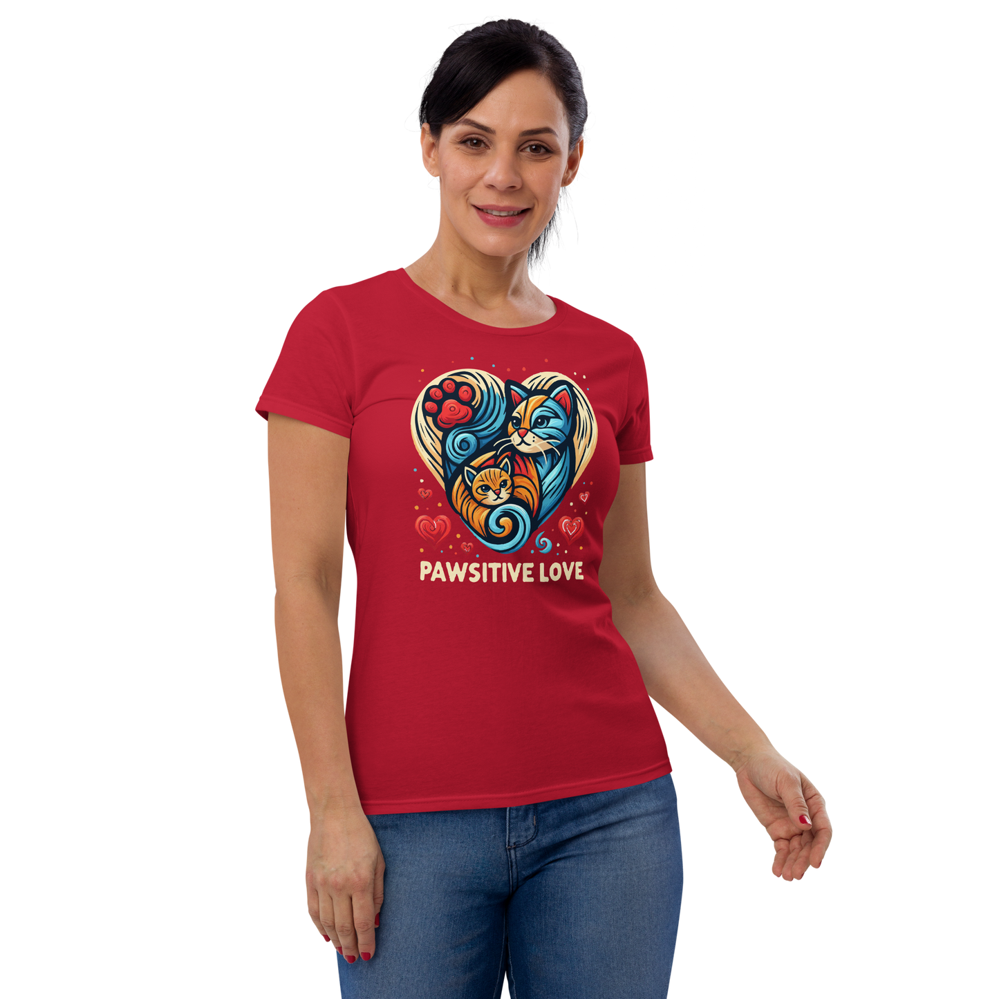 Feline Harmony - Womens Fashion Fit Tee