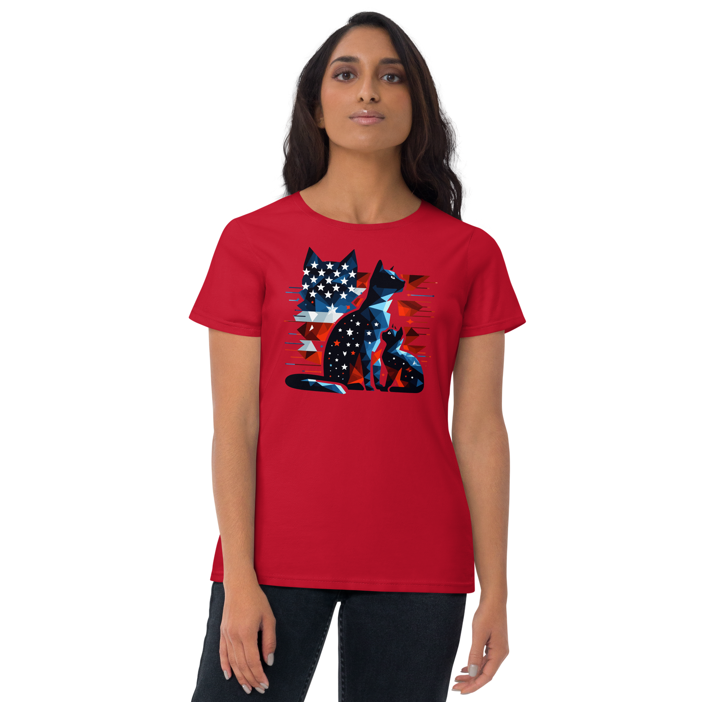 Stars and Stripes Companions - Womens Fashion Fit Tee