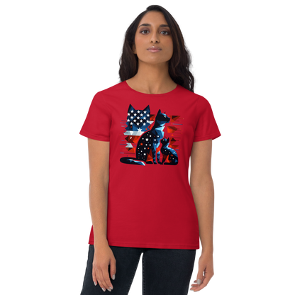 Stars and Stripes Companions - Womens Fashion Fit Tee