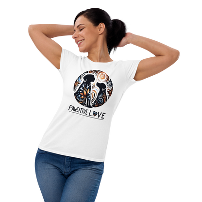 Canine Whirlpool -Pawsitive Love - Womens Fashion Fit Tee