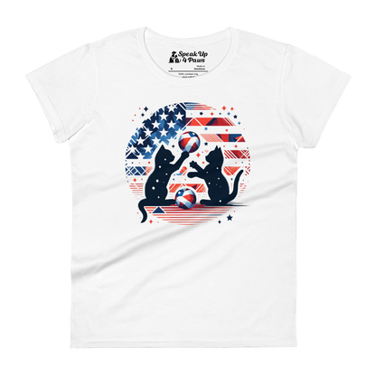 Patriotic Playtime - Womens Fashion Fit Tee