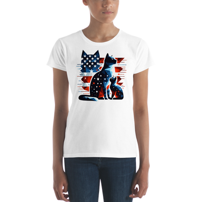 Stars and Stripes Companions - Womens Fashion Fit Tee