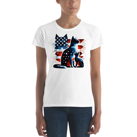 Stars and Stripes Companions - Womens Fashion Fit Tee