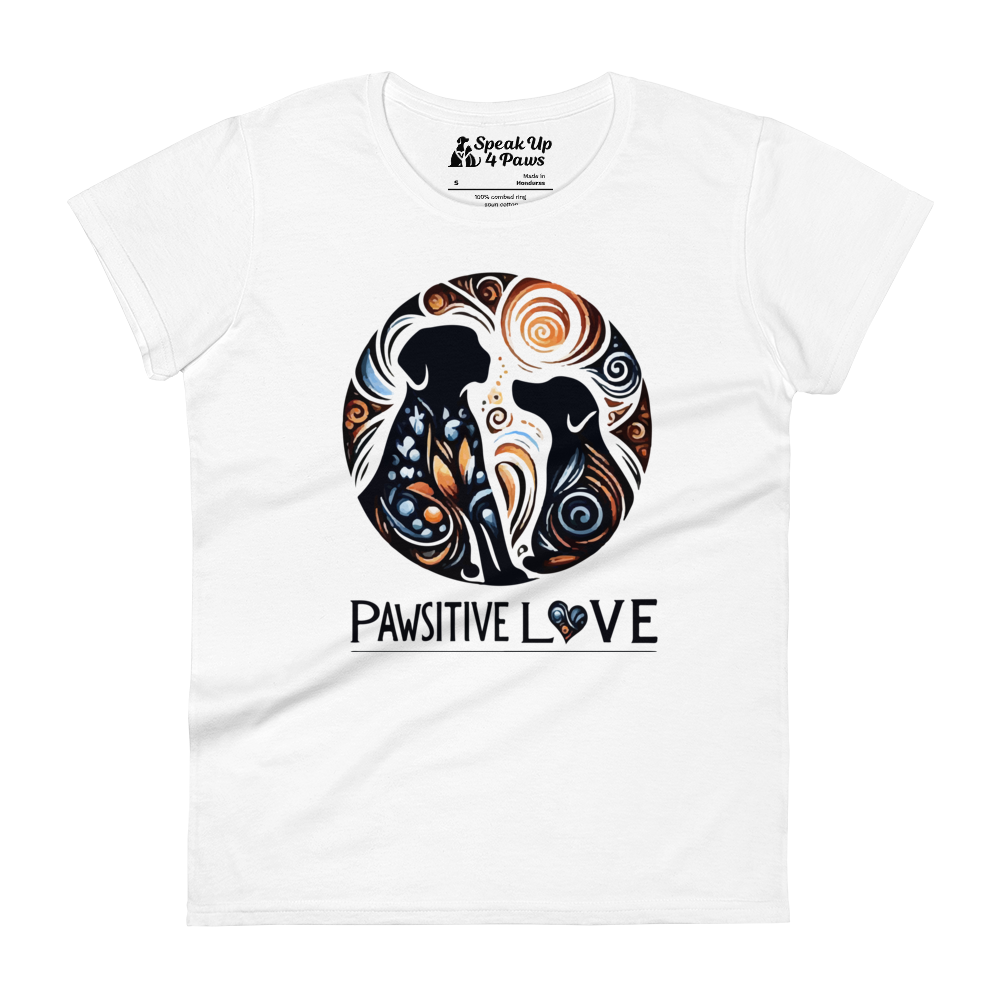 Canine Whirlpool -Pawsitive Love - Womens Fashion Fit Tee