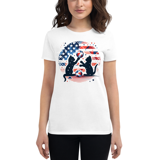 Patriotic Playtime - Womens Fashion Fit Tee