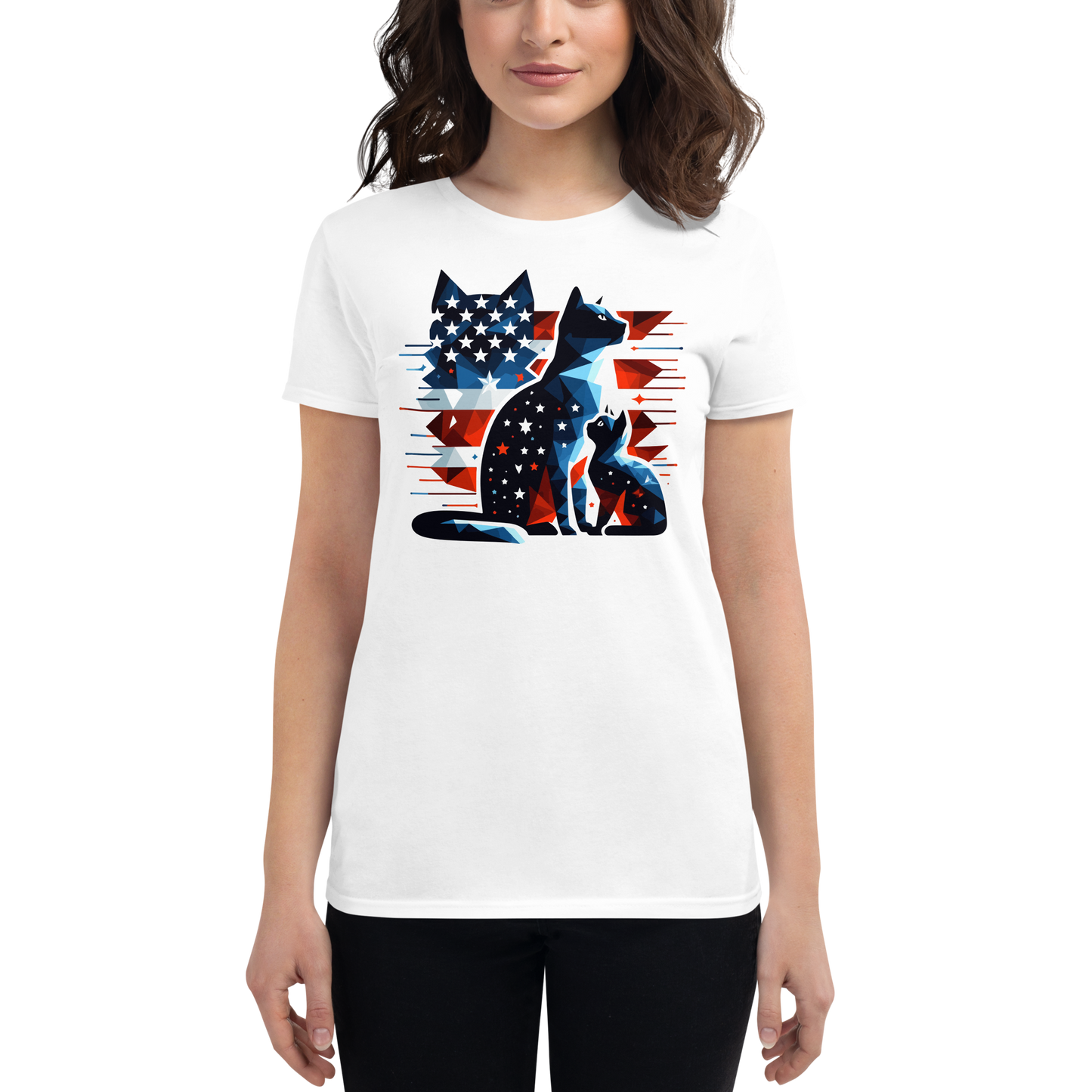 Stars and Stripes Companions - Womens Fashion Fit Tee