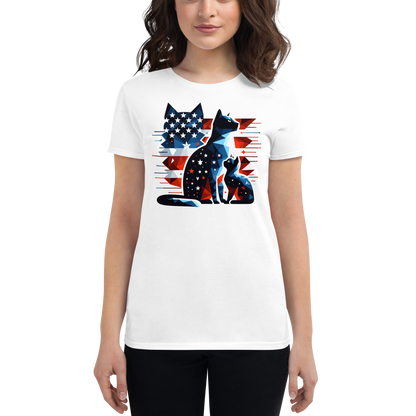 Stars and Stripes Companions - Womens Fashion Fit Tee