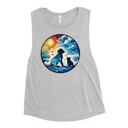 Sun-Kissed Bond - Womens Muscle Tanktop