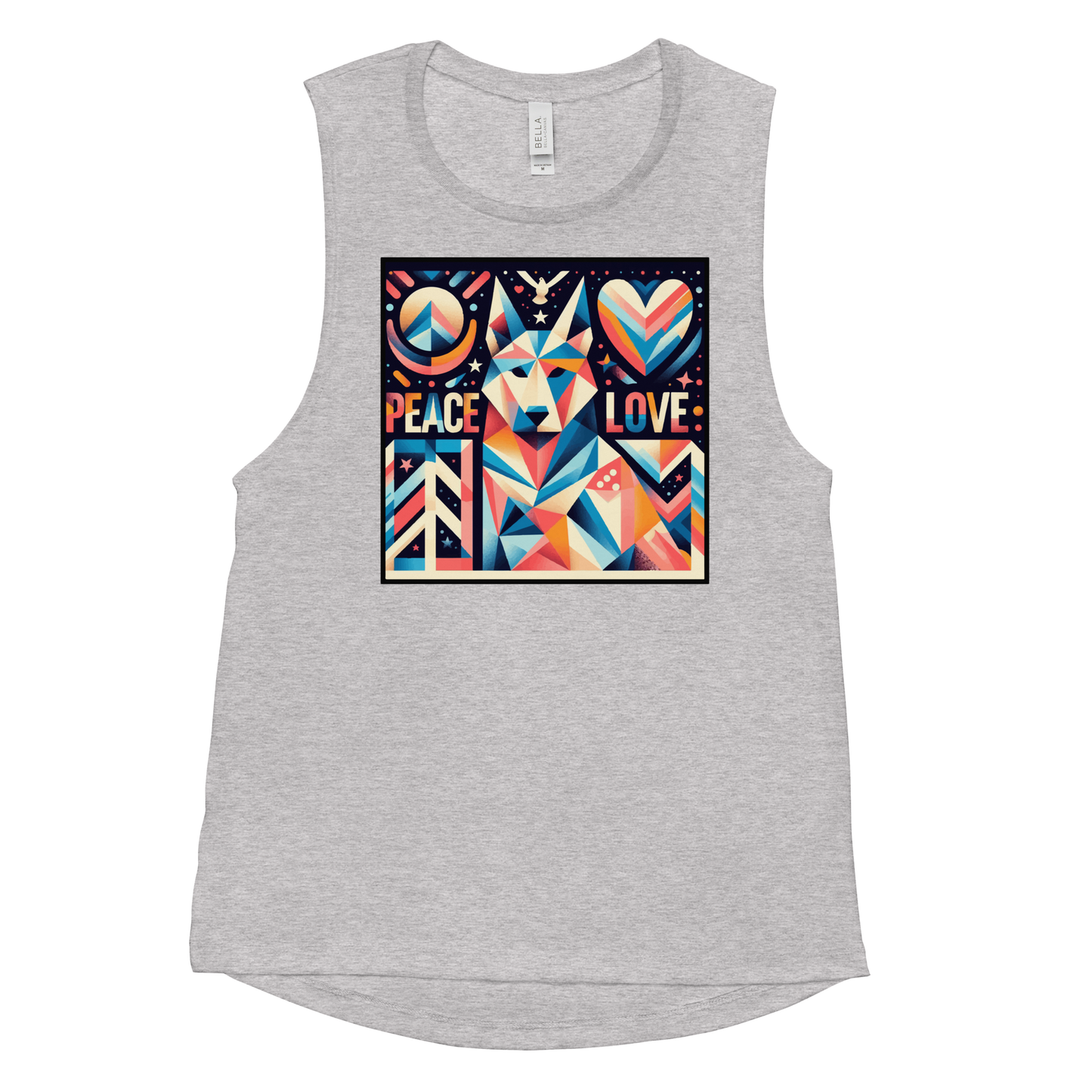 Harmony Hound - Huskey - Womens Muscle Tanktop