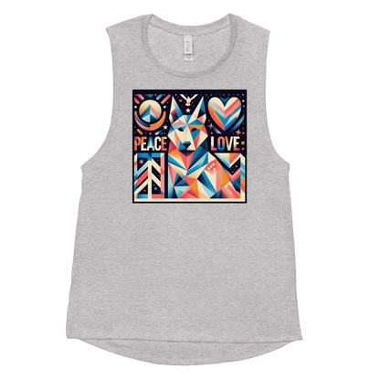 Harmony Hound - Huskey - Womens Muscle Tanktop