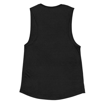 Geometric Whiskerheart - Pawsitive Love - Womens Muscle Tanktop