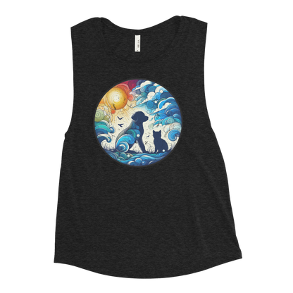 Sun-Kissed Bond - Womens Muscle Tanktop