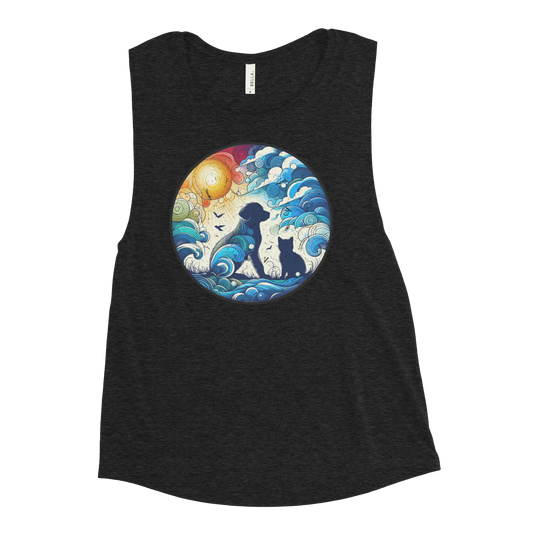 Sun-Kissed Bond - Womens Muscle Tanktop