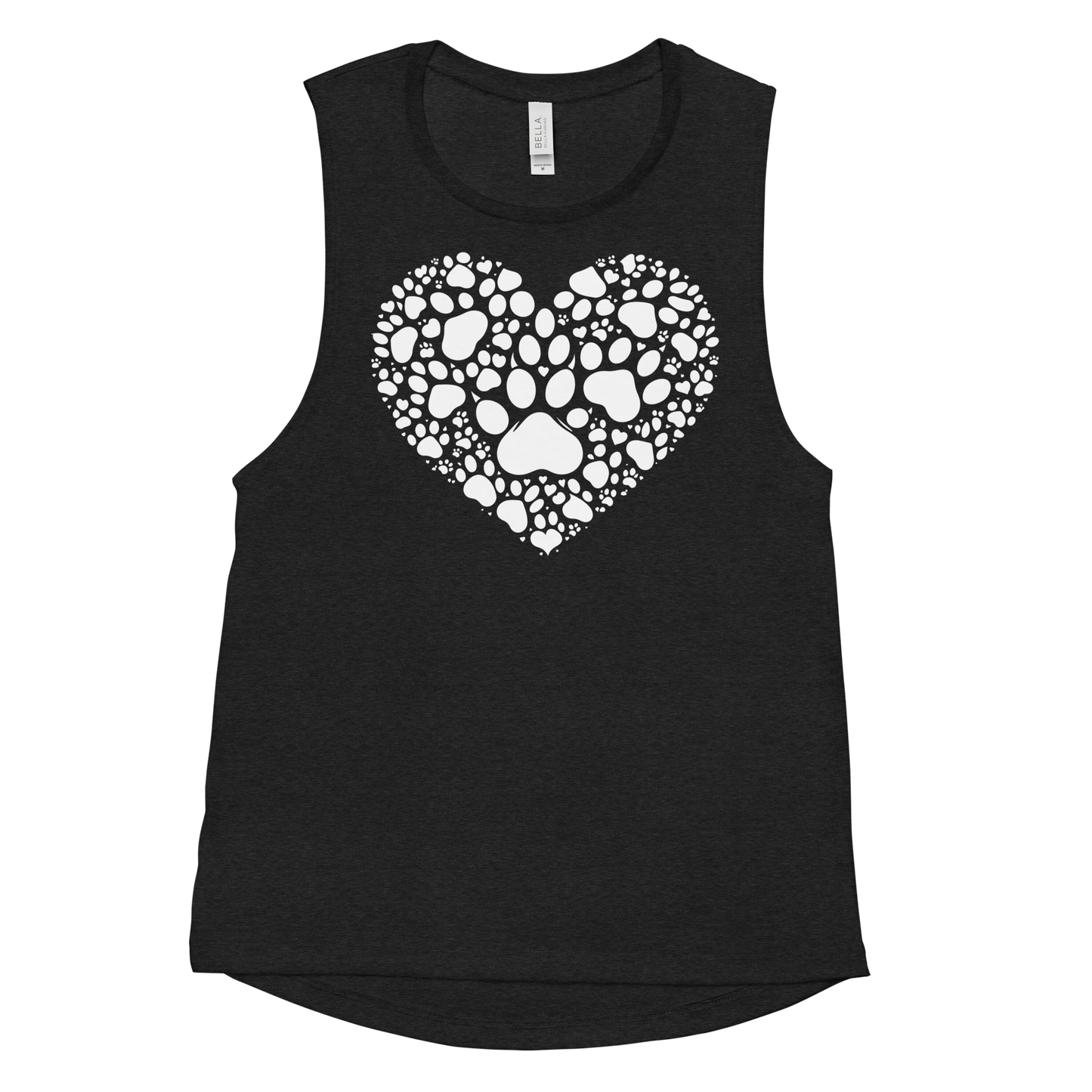 Paws of Compassion - Heart - Womens Muscle Tanktop