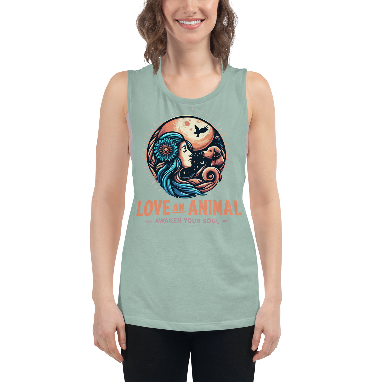 Lunar Serenade - Soul Bond - Womens Muscle Tanktop