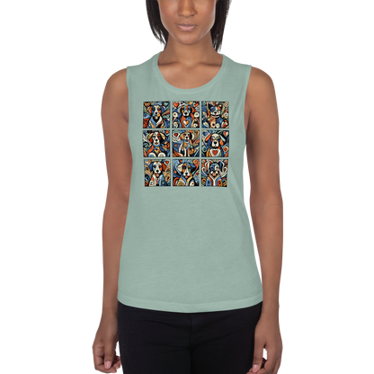 Paws in Harmony - Matisse - Womens Muscle Tanktop