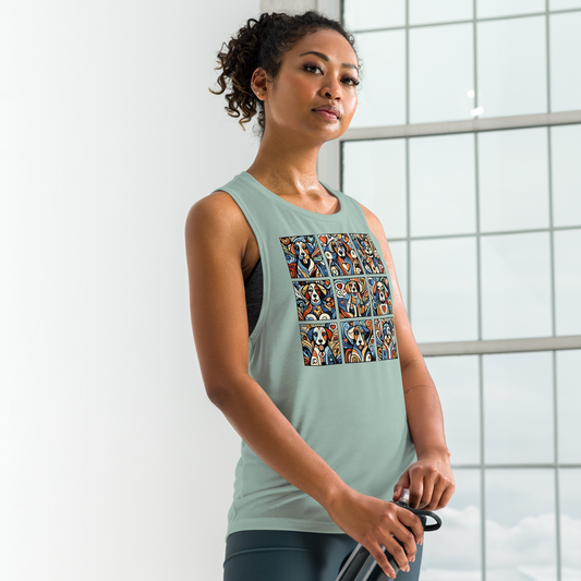 Paws in Harmony - Matisse - Womens Muscle Tanktop