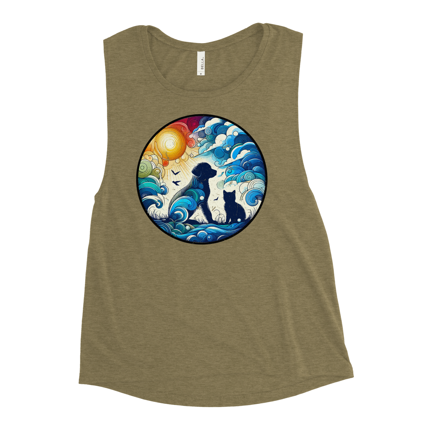 Sun-Kissed Bond - Womens Muscle Tanktop