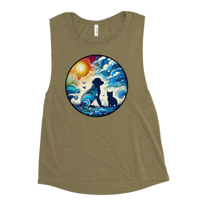 Sun-Kissed Bond - Womens Muscle Tanktop