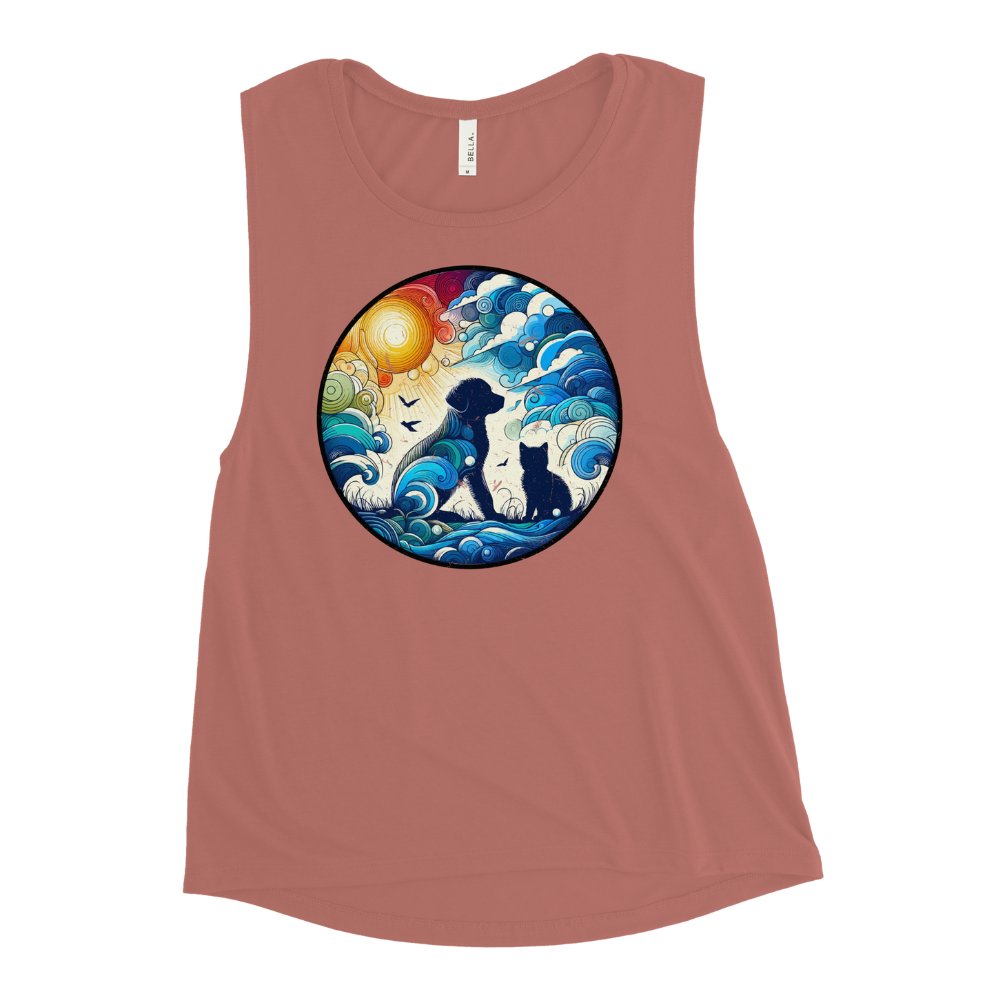 Sun-Kissed Bond - Womens Muscle Tanktop