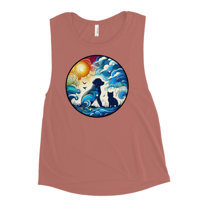 Sun-Kissed Bond - Womens Muscle Tanktop