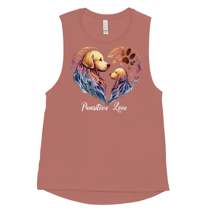 Golden Bond - Pawsitive Love - Womens Muscle Tanktop