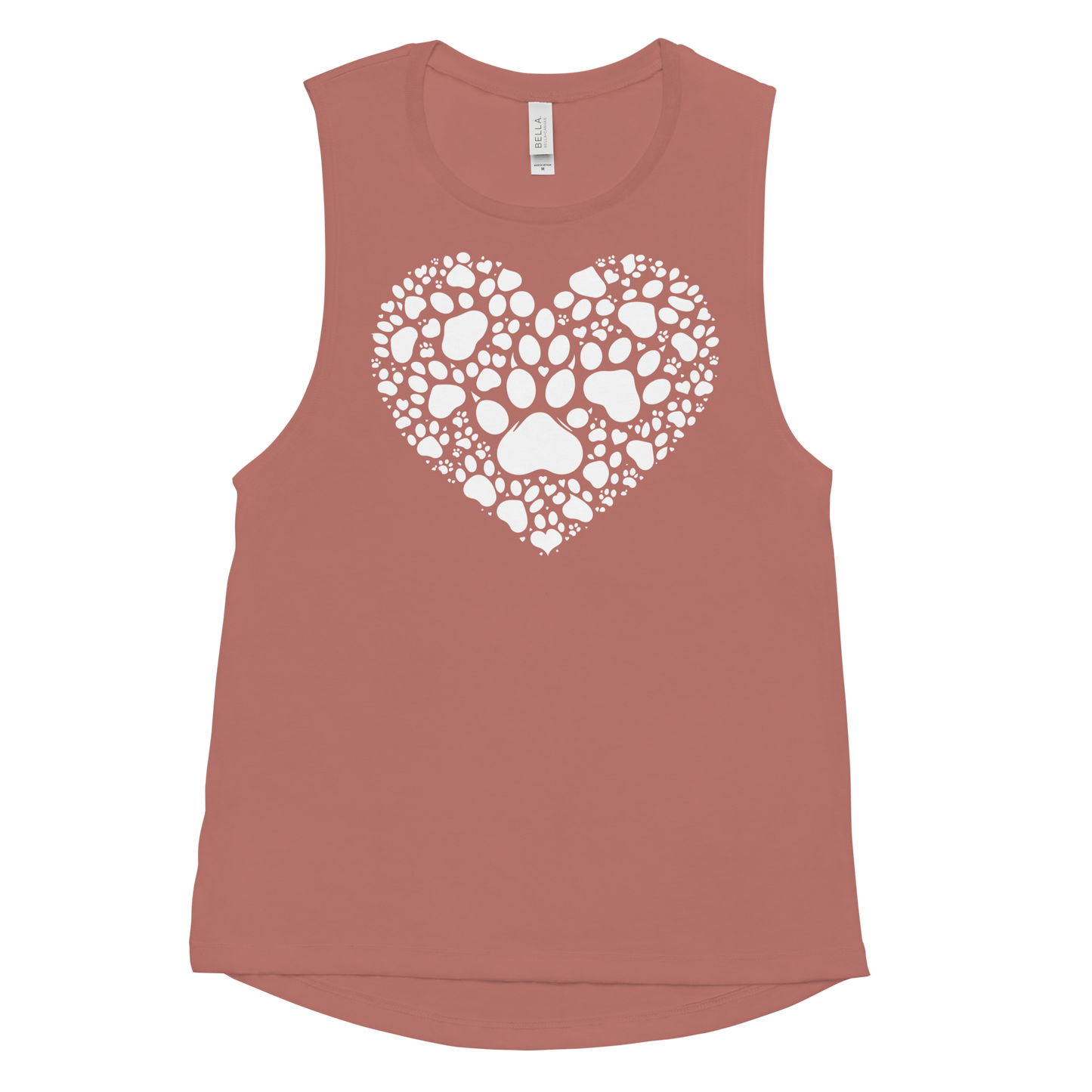 Paws of Compassion - Heart - Womens Muscle Tanktop