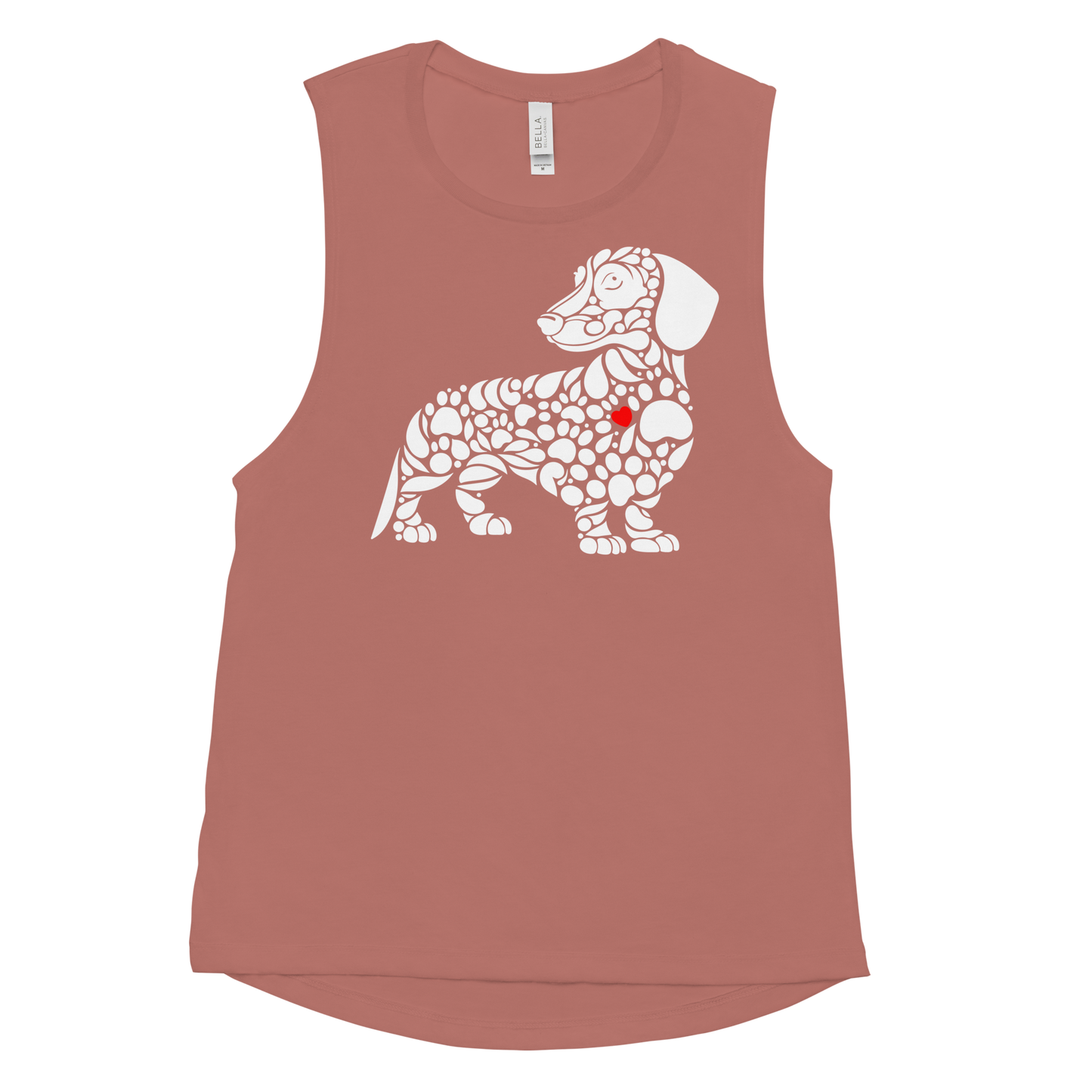 Paws of Devotion - Dachshund - Womens Muscle Tanktop