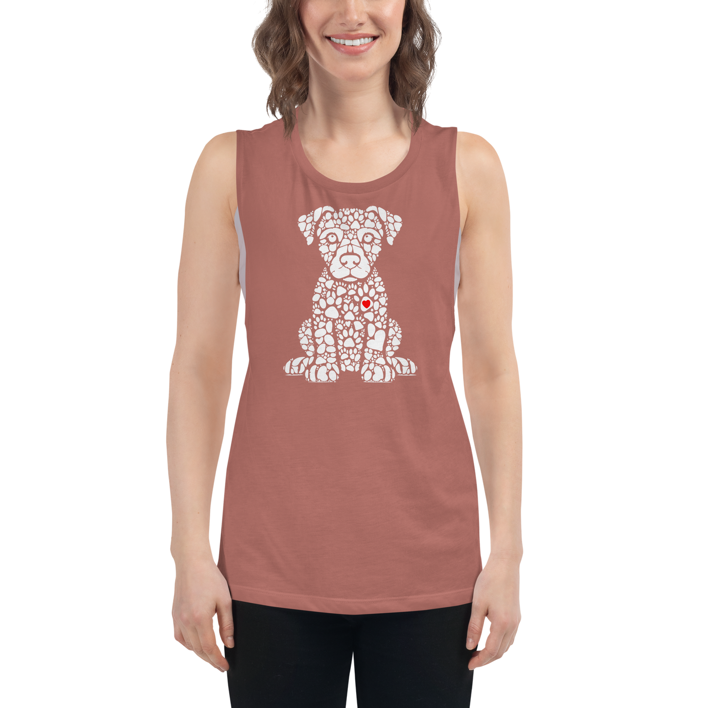 Paws of Longing - Puppy - Womens Muscle Tanktop