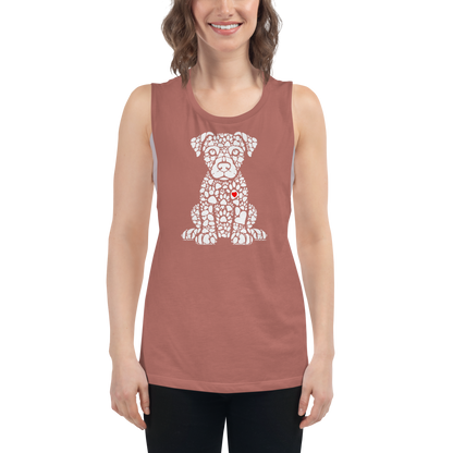 Paws of Longing - Puppy - Womens Muscle Tanktop