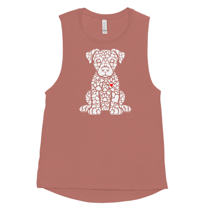 Paws of Longing - Puppy - Womens Muscle Tanktop