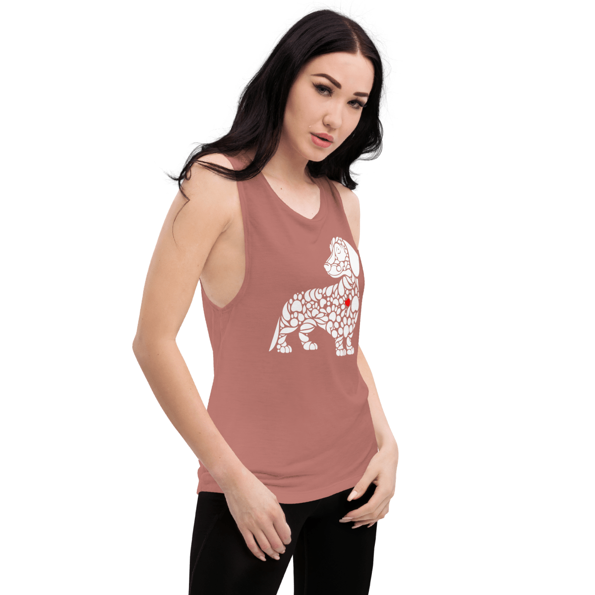 Pawfect Doxie - Women’s Muscle Shirt - Womens Muscle Tank Top - Speak Up 4 Paws