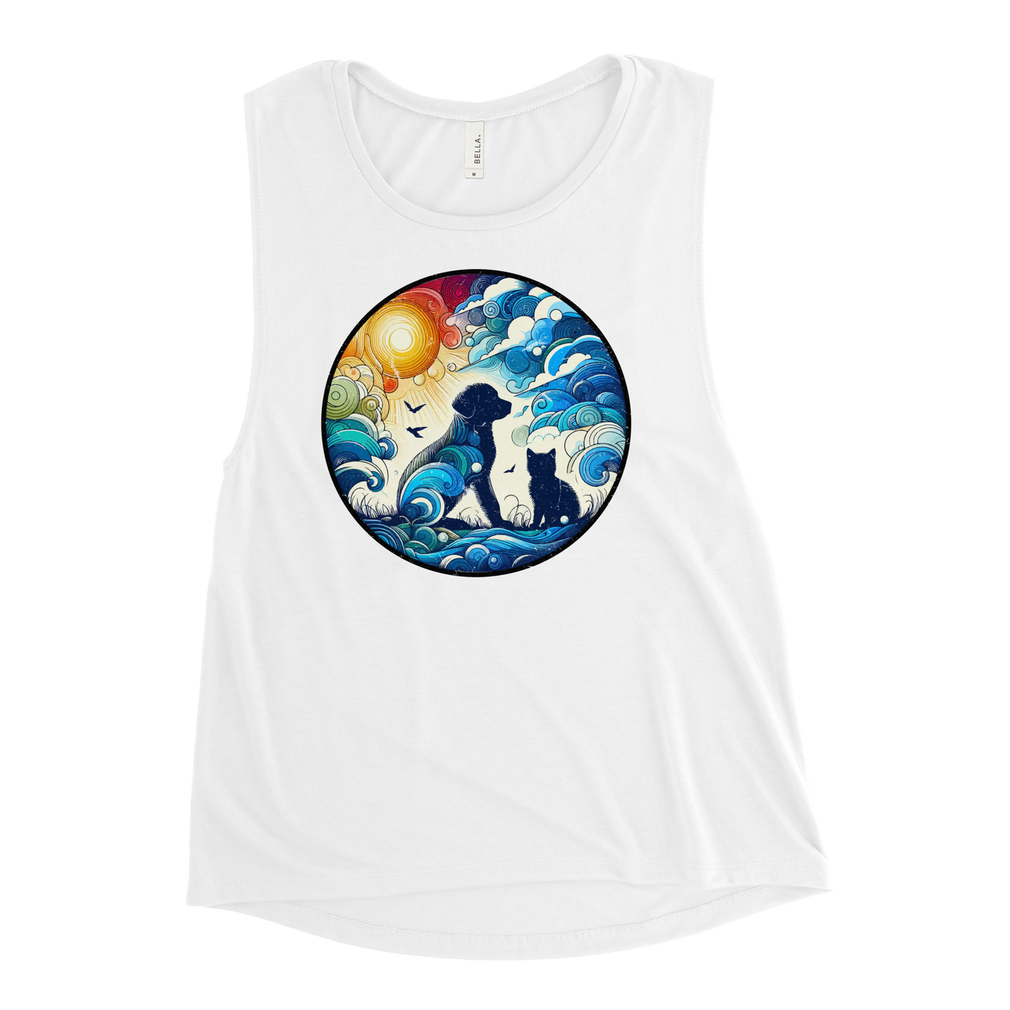 Sun-Kissed Bond - Womens Muscle Tanktop