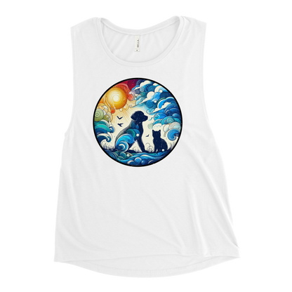 Sun-Kissed Bond - Womens Muscle Tanktop