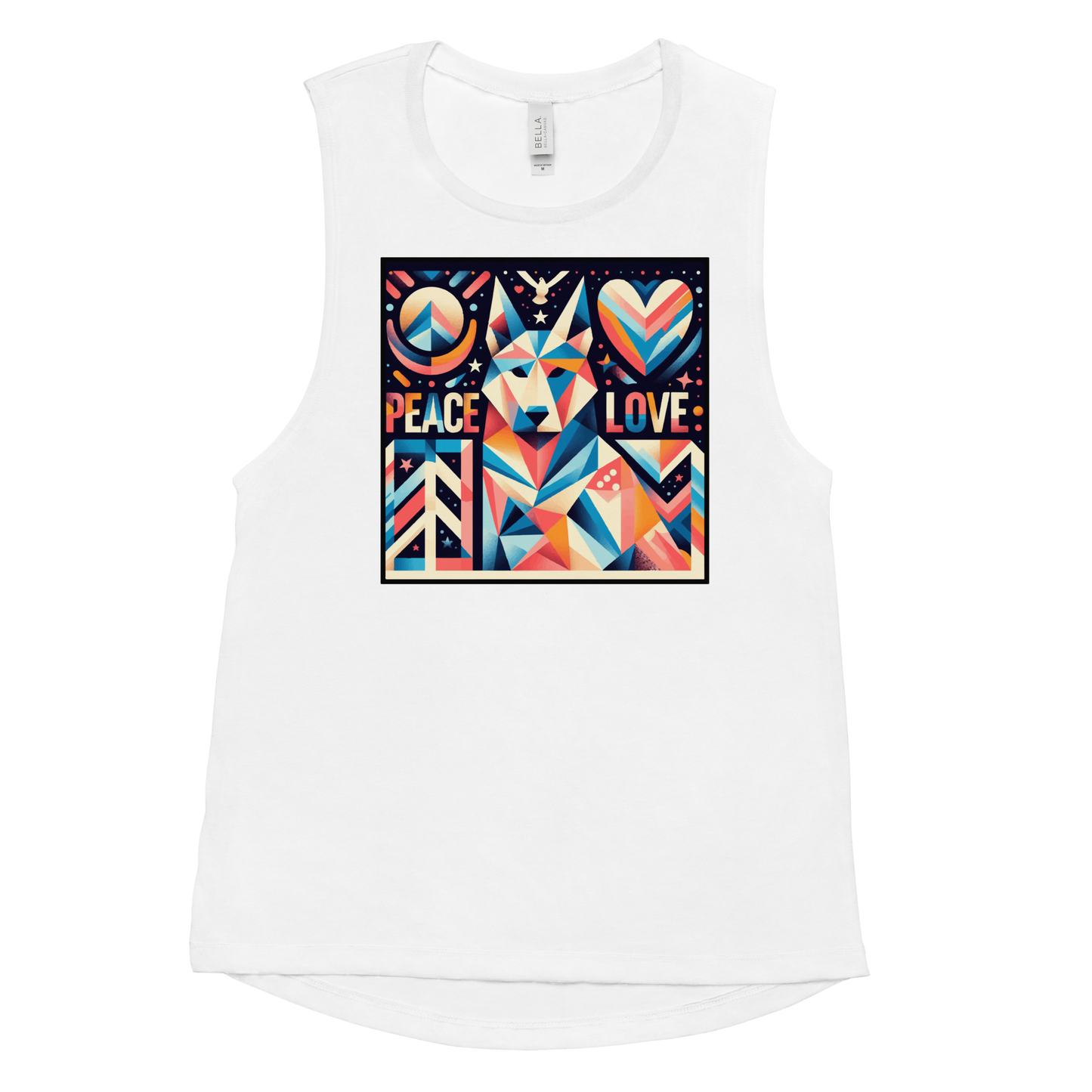 Harmony Hound - Huskey - Womens Muscle Tanktop