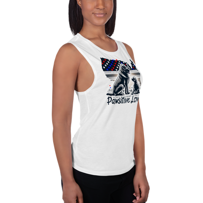 States of Devotion - Pawsitive Love - Womens Muscle Tanktop