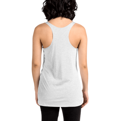 Paws in Colorful Conversation - Pollock - Women Racerback Tank