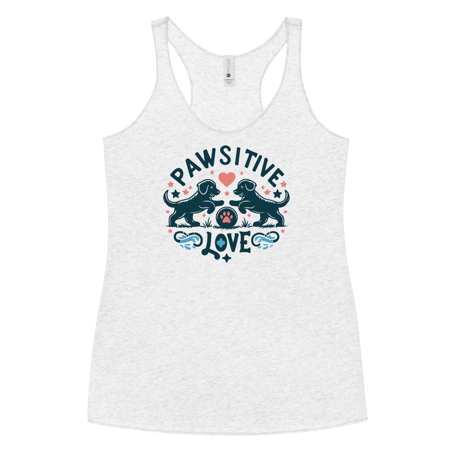 Sketchy Tails - Pawsitive Love - Women Racerback Tank