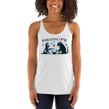 Azure Harmony - Pawsitive Love - Women Racerback Tank