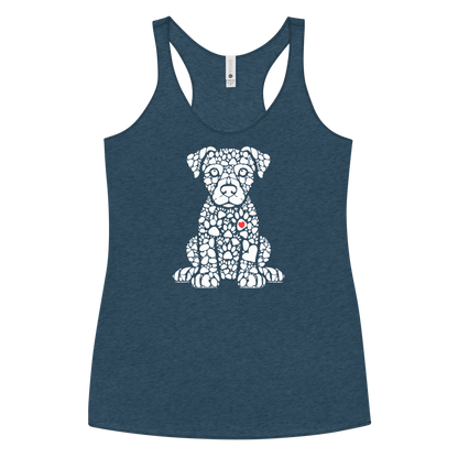 Paws of Longing - Puppy - Women Racerback Tank