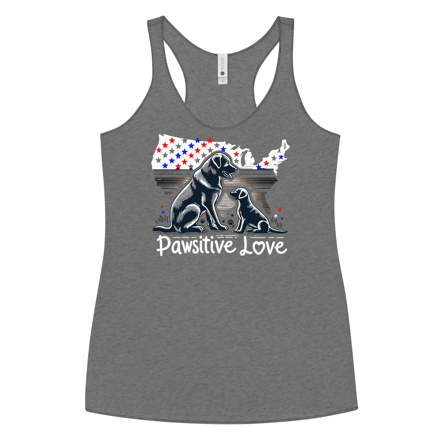 States of Devotion - Pawsitive Love - Women Racerback Tank