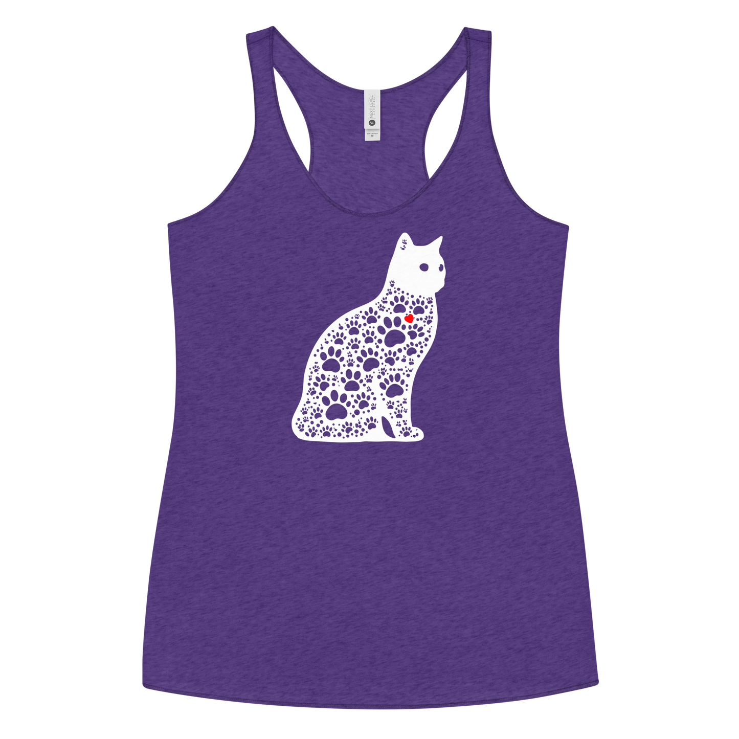 Paws in Harmony - Cat - Women Racerback Tank