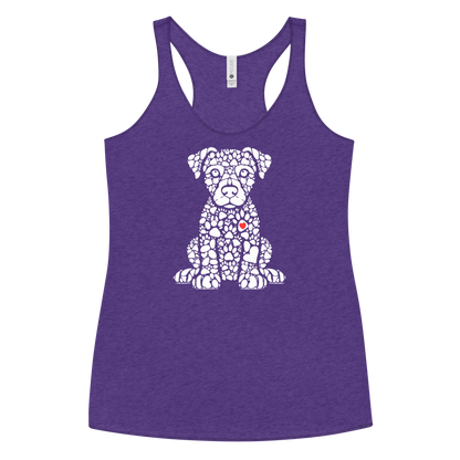 Paws of Longing - Puppy - Women Racerback Tank